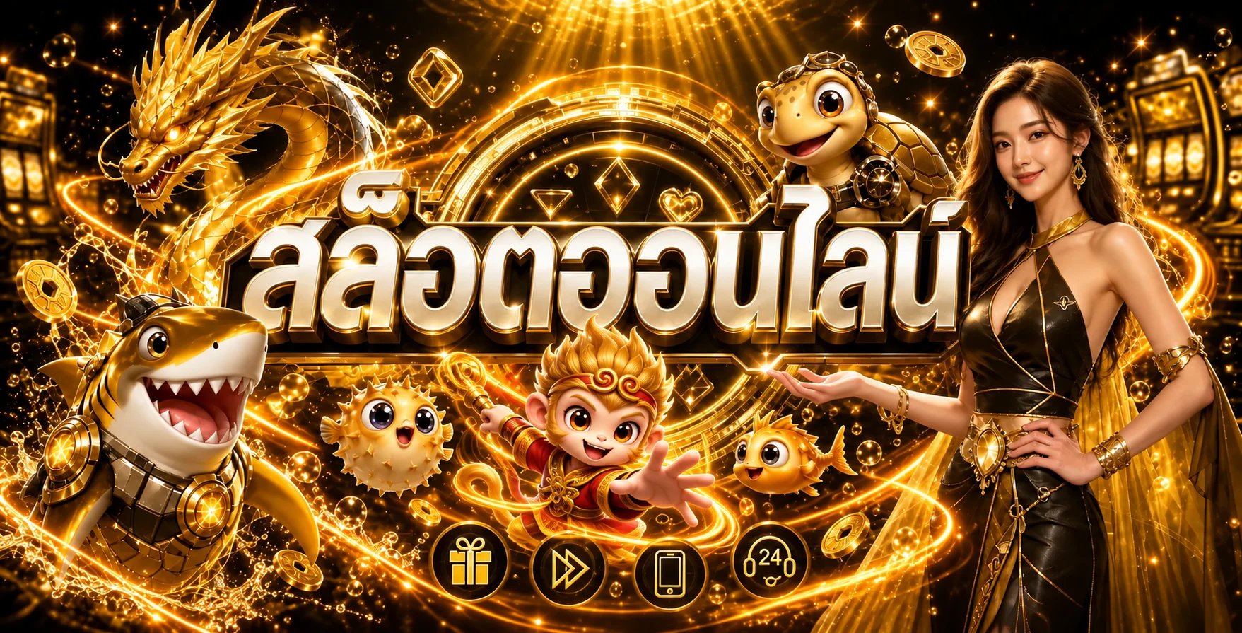 เกมสล็อตออนไลน์ UFA767AUTO พร้อมตัวละครแฟนตาซี